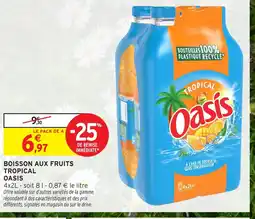 Intermarché Contact OASIS Boisson aux fruits tropical offre