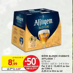 Intermarché Contact AFFLIGEM Bière blonde d'abbaye offre
