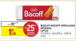 Intermarché Contact LOTUS Biscuit biscoff speculoos original offre