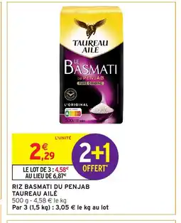 Intermarché Contact TAUREAU AILÉ Riz basmati du penjab offre
