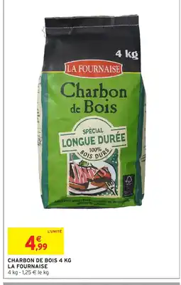 Intermarché Contact LA FOURNAISE Charbon de bois offre