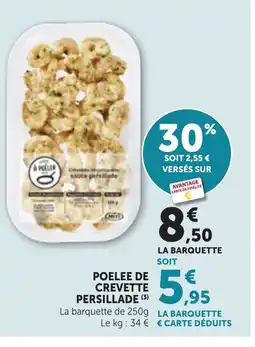 Maximarché Poelee de crevette persillade offre