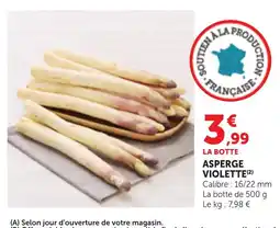 Maximarché Asperge violette offre