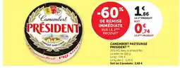 Maximarché PRESIDENT Camembert pasteurise offre