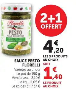 Maximarché FLORELLI Sauce pesto offre