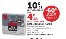 Maximarché SAN MARCO Cafe moulu offre