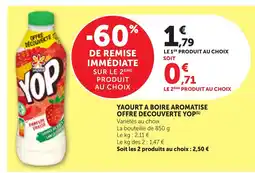 Maximarché YOP Yaourt a boire aromatise offre decouverte offre