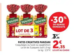 Maximarché PANZANI Pates creatives offre
