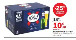 Maximarché 1664 5,5° Biere blonde offre
