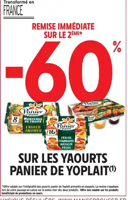 Intermarché Contact PANIER DE YOPLAIT Sur les yaourts offre