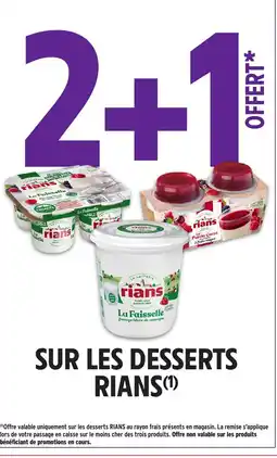 Intermarché Contact RIANS Sur les desserts offre