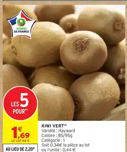 Intermarché Contact Kiwi vert offre