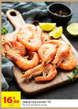 Intermarché Contact Crevettes cuites offre