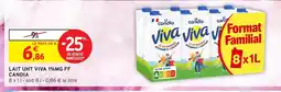 Intermarché Contact CANDIA Lait uht viva 1%mg ff offre