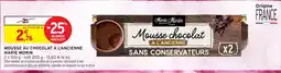 Intermarché Contact MARIE MORIN Mousse au chocolat à l'ancienne offre