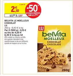 Intermarché Contact LU Belvita le moelleux chocolat offre