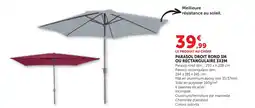 Bi1 Parasol droit rond 3m ou rectangulaire 3x2m offre
