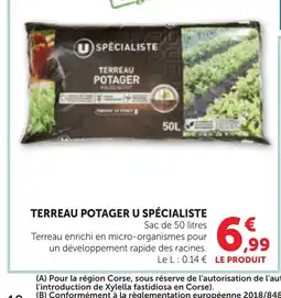 Bi1 Terreau potager u spécialiste offre