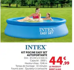 Bi1 INTEX Kit piscine easy set autoportante offre