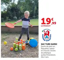 Bi1 Sac tube garni offre