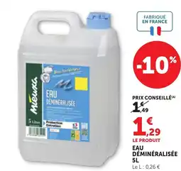 Bi1 Eau déminéralisée offre