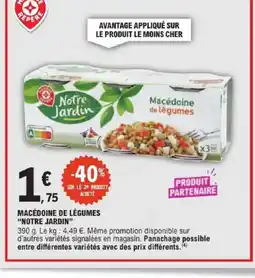 E.Leclerc Express NOTRE JARDIN Macédoine de légumes offre