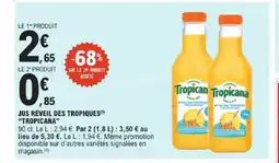 E.Leclerc Express TROPICANA Jus réveil des tropiques offre