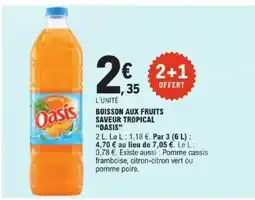 E.Leclerc Express OASIS Boisson aux fruits saveur tropical offre