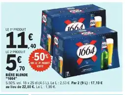 E.Leclerc Express 1664 Bière blonde offre