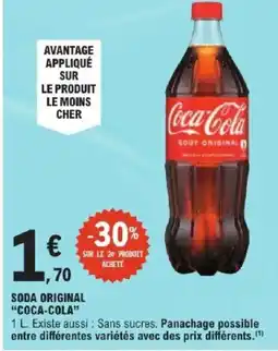 E.Leclerc Express COCA-COLA Soda original offre
