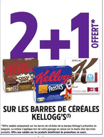 KELLOGG'S Sur les barres de céréales