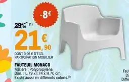 E.Leclerc FAUTEUIL MONACO offre