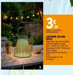 E.Leclerc LANTERNE SOLAIRE VERTE offre