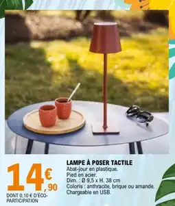 E.Leclerc LAMPE À POSER TACTILE offre