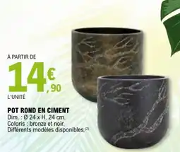 E.Leclerc POT ROND EN CIMENT offre
