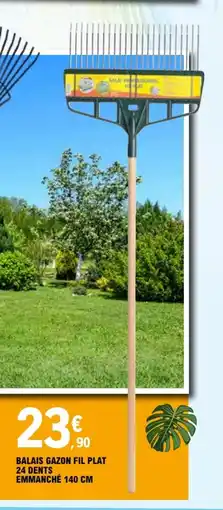 E.Leclerc BALAIS GAZON FIL PLAT 24 DENTS EMMANCHÉ offre