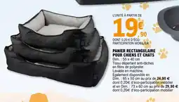 E.Leclerc PANIER RECTANGULAIRE POUR CHIENS ET CHATS offre