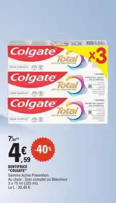 E.Leclerc Dentifrice Colgate offre