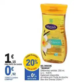 E.Leclerc GEL DOUCHE “MANAVA” offre