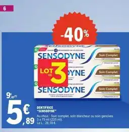 E.Leclerc Dentifrice Sensodyne offre