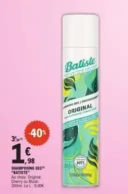 E.Leclerc Shampooing Sec Batiste offre