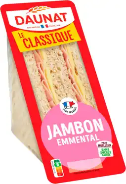 Auchan Daunat sandwich jambon emmental daunat offre