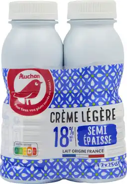 Auchan Auchan crème légère semi épaisse auchan offre