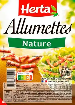 Auchan Herta allumettes nature herta offre