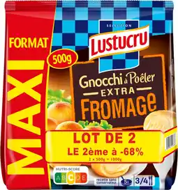 Auchan Lustucru gnocchi à pôeler extra fromage lustucru offre