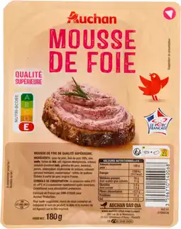 Auchan Auchan mousse de foie auchan offre
