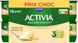 Auchan Danone activia saveur vanille offre