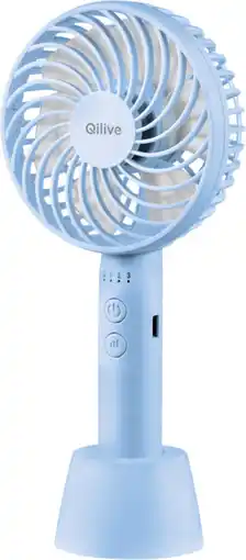 Auchan Qilive ventilateur a main q.6746 bleu offre