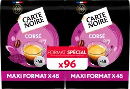 Auchan Carte noire dosettes de café corsé carte noire offre
