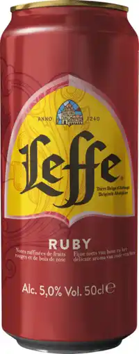 Auchan Abbaye de leffe bière ruby leffe offre